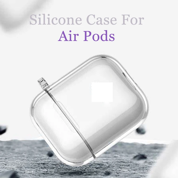 

Soft Silicone Cases for Apple Airpods 1/2 Protective Cover Bluetooth Wireless Earphone Bags for Apple Airpods Pro Charging Box