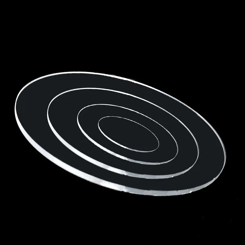 

Custom Acrylic transparent Circle Discs Set Key Chains Clear Round Acrylic Keychain Blanks Keychain for DIY party supplies