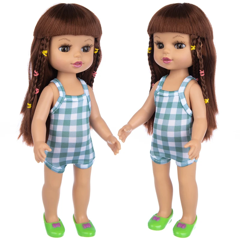 

Small dot clothes14In doll Movable Joint Toy Christmas Best Gift For Baby Girl Mini Cute Explosive hairstyle Doll Children Gift