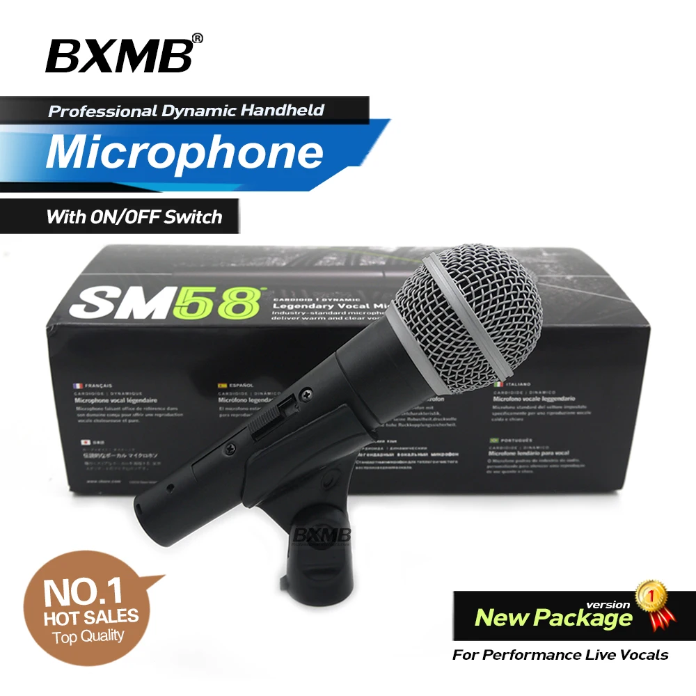 Посылка! Кардиоидный проводной микрофон SM58SK профессиональный динамический для
