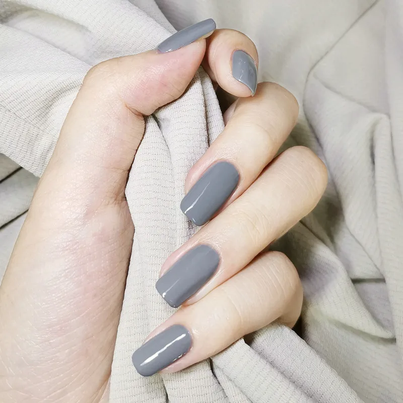 LOVCARRIE 12 мл Лак для ногтей чистый серый цвет лак маникюра глянцевый Vernis Набор