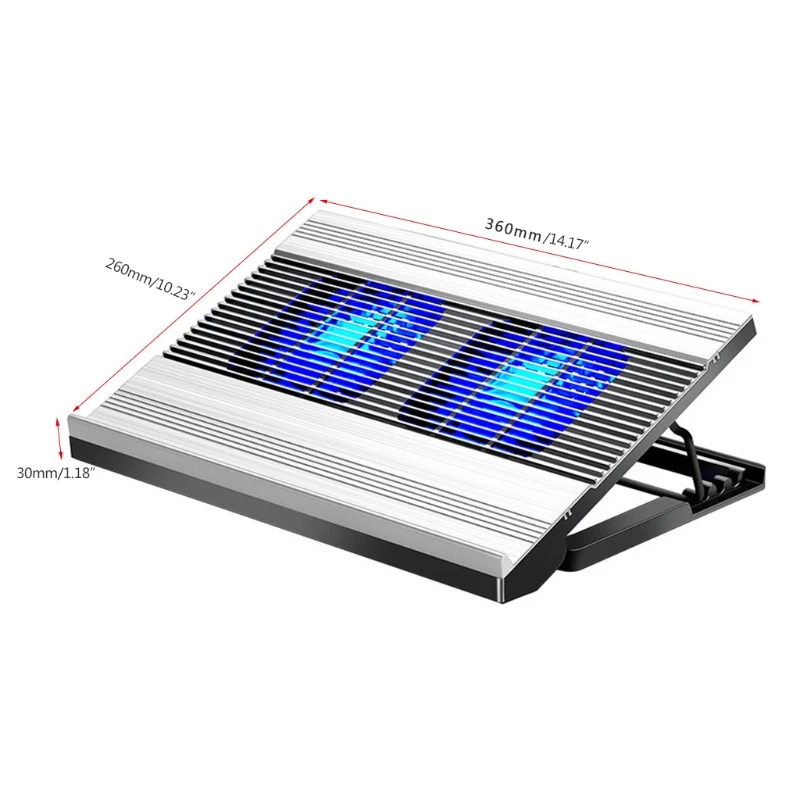 

Portable USB Cooling Pad Gaming PC Adjustable Wind Laptop Computer Cooler