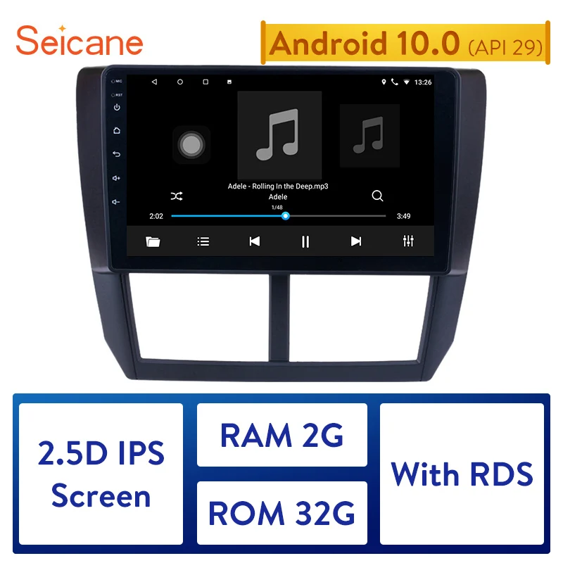 Автомагнитола Seicane 2DIN ОЗУ 2 Гб ПЗУ 32 ГБ Android 10 0 для Subaru Forester 2008 2012 GPS навигация