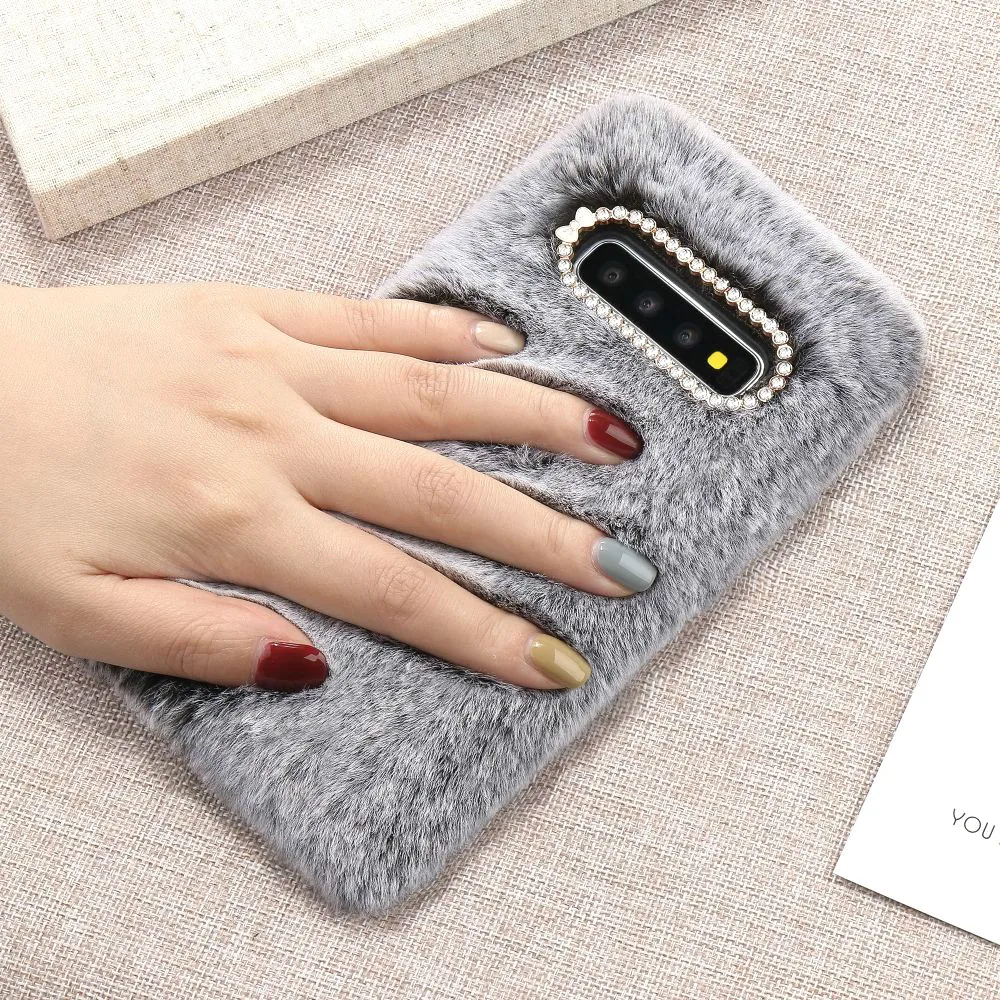 LAPOPNUT милый теплый пушистый мягкий шерстяной плюшевый чехол для Samsung Galaxy S20 Ultra S9 S8