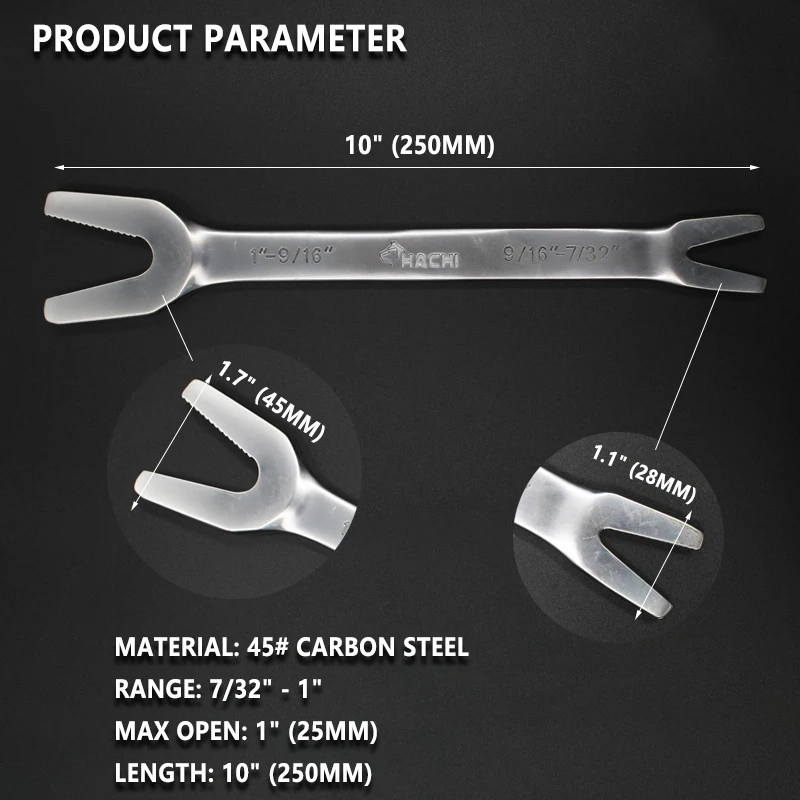 

Multifunction Tubing Wrench Universal Spanner 7/32"-1" Repair Hand Tool Wrench Nut Tools For Repair Hand Tools Home Accessories
