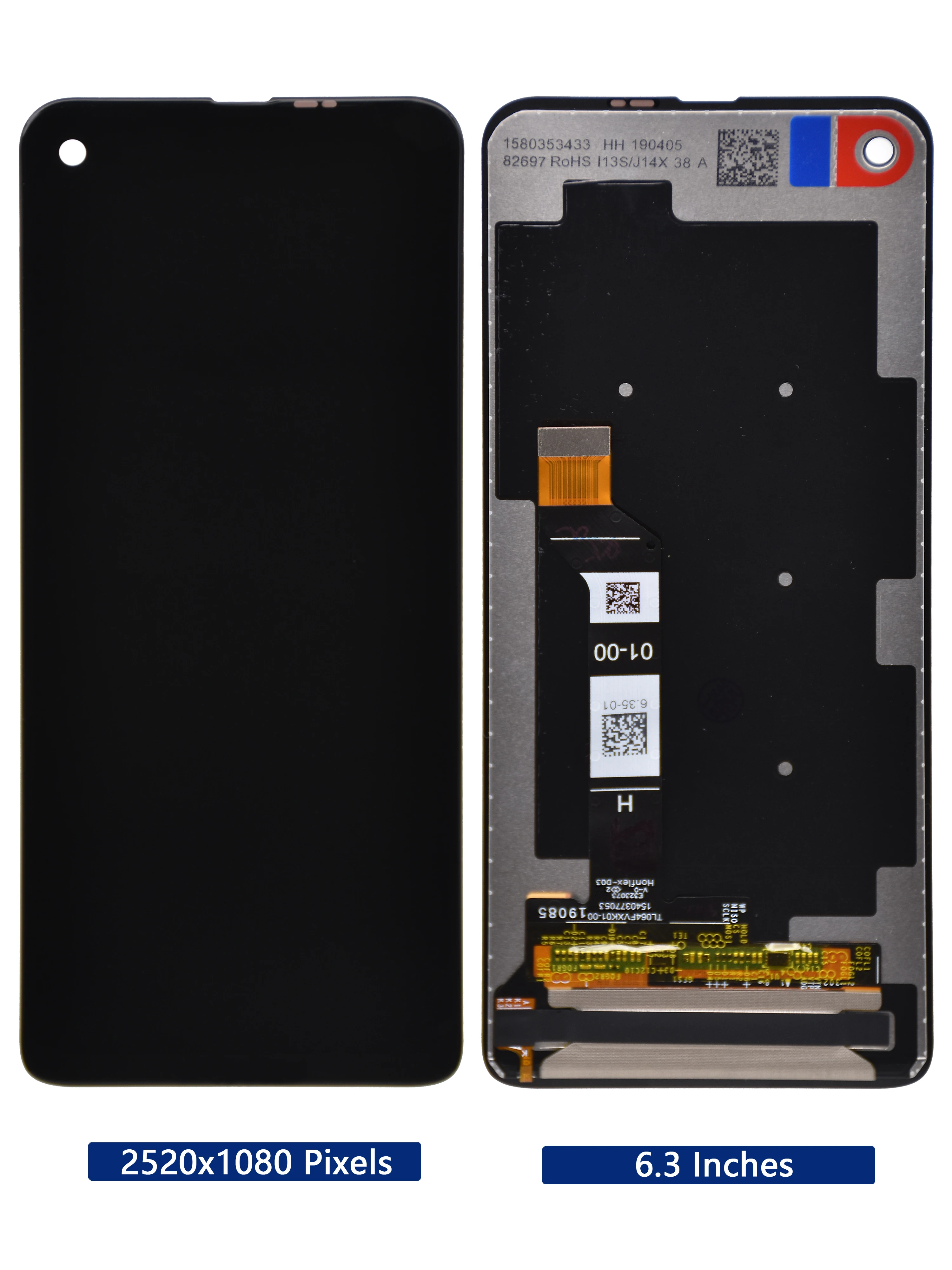 Pantalla LCD Original de 6,3 pulgadas para Moto One Vision, montaje de digitalizador t&aacute;ctil de repuesto para XT1970-1