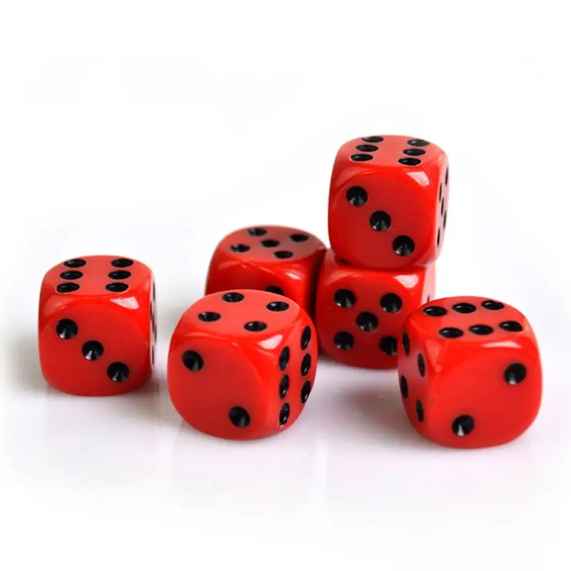 Игральные кости 24 шт./компл. 16 мм круглые угловые игральные ролевые игры кубики