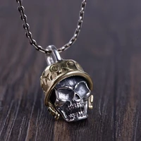 new gothic skull warrior pendant necklace for men and women couples cool hip hop necklace jewelry gift