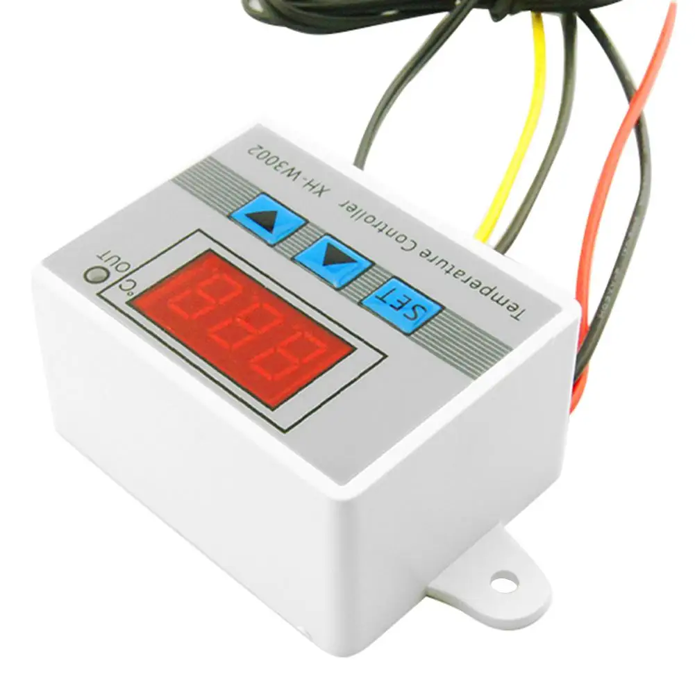 

W3002 Digital Temperature Controller 10A Thermostat Control Switch w/ Probe
