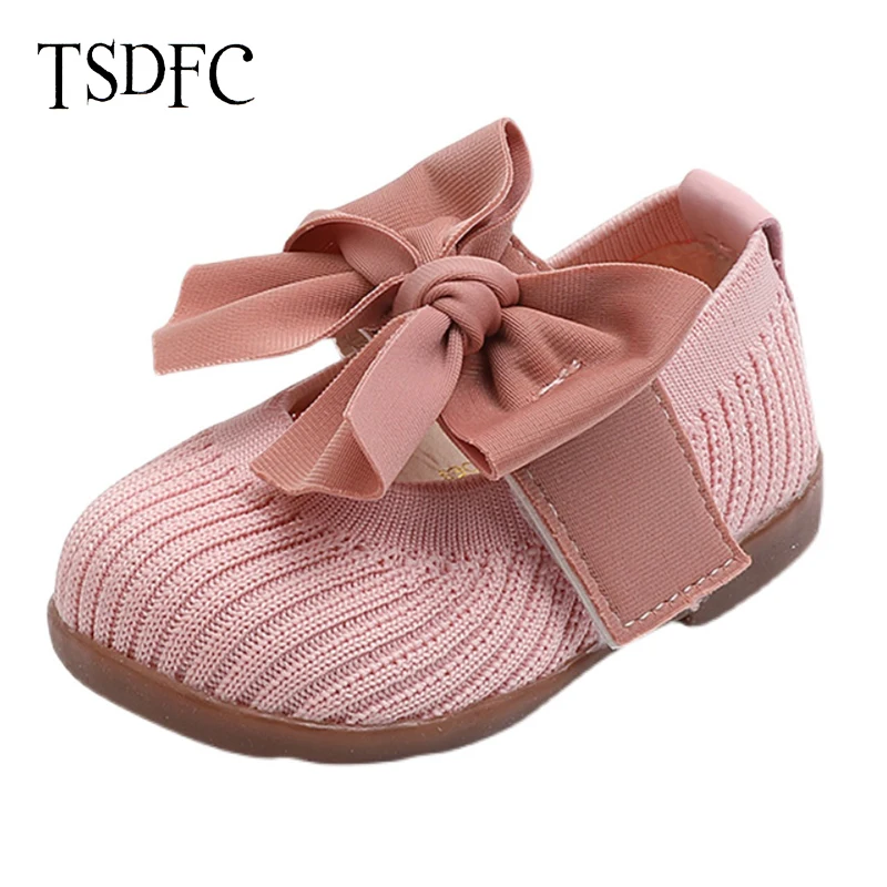 Детская обувь для девочек с бантом, детская обувь для девочек, милая Повседневная Танцевальная обувь принцессы с жемчугом, новинка 2021, детск...