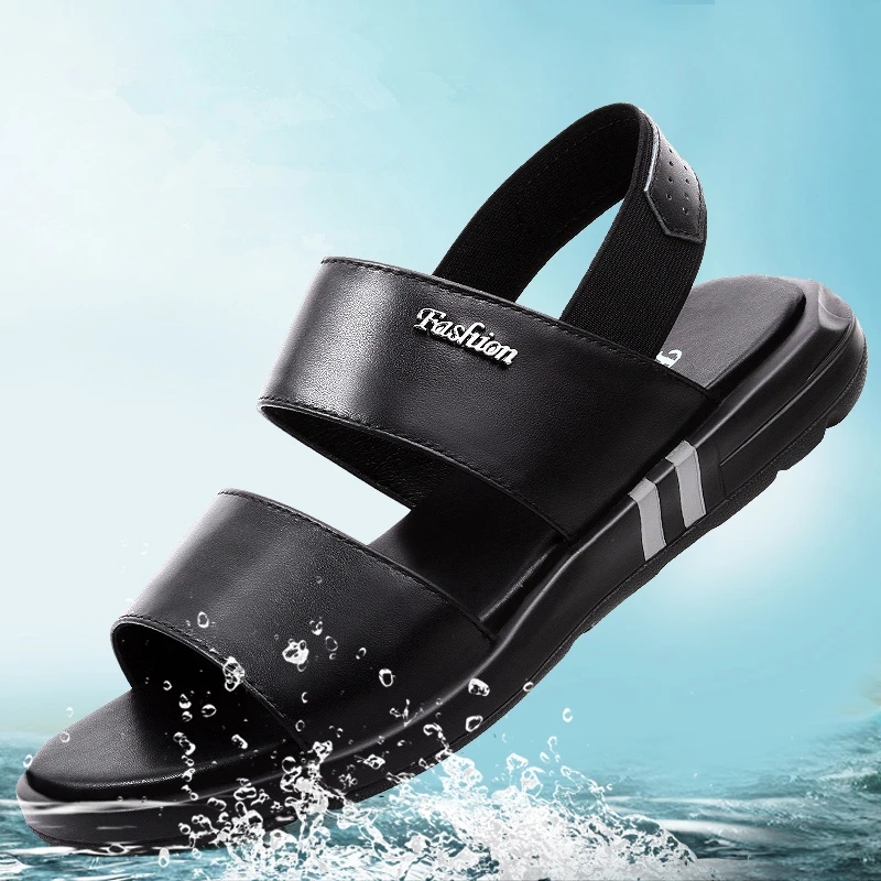 Мужские сандалии из натуральной кожи Мужская Летняя обувь Высококачественные