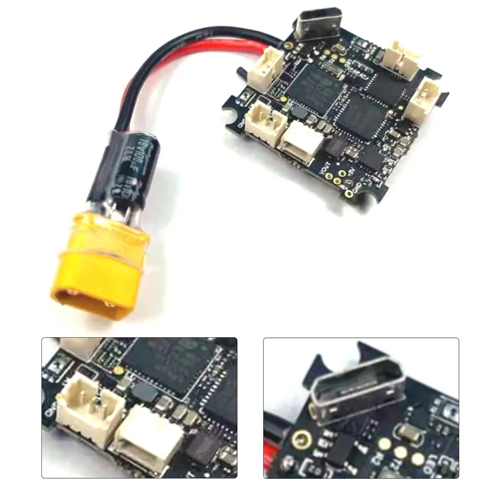 Happymodel CrazybeeX F4 V2.2 controlador de vuelo AIO 5,8G 200mW 1-2S para Crux3 palillo 65mm 75mm 85mm sin escobillas Whoop Drone-4