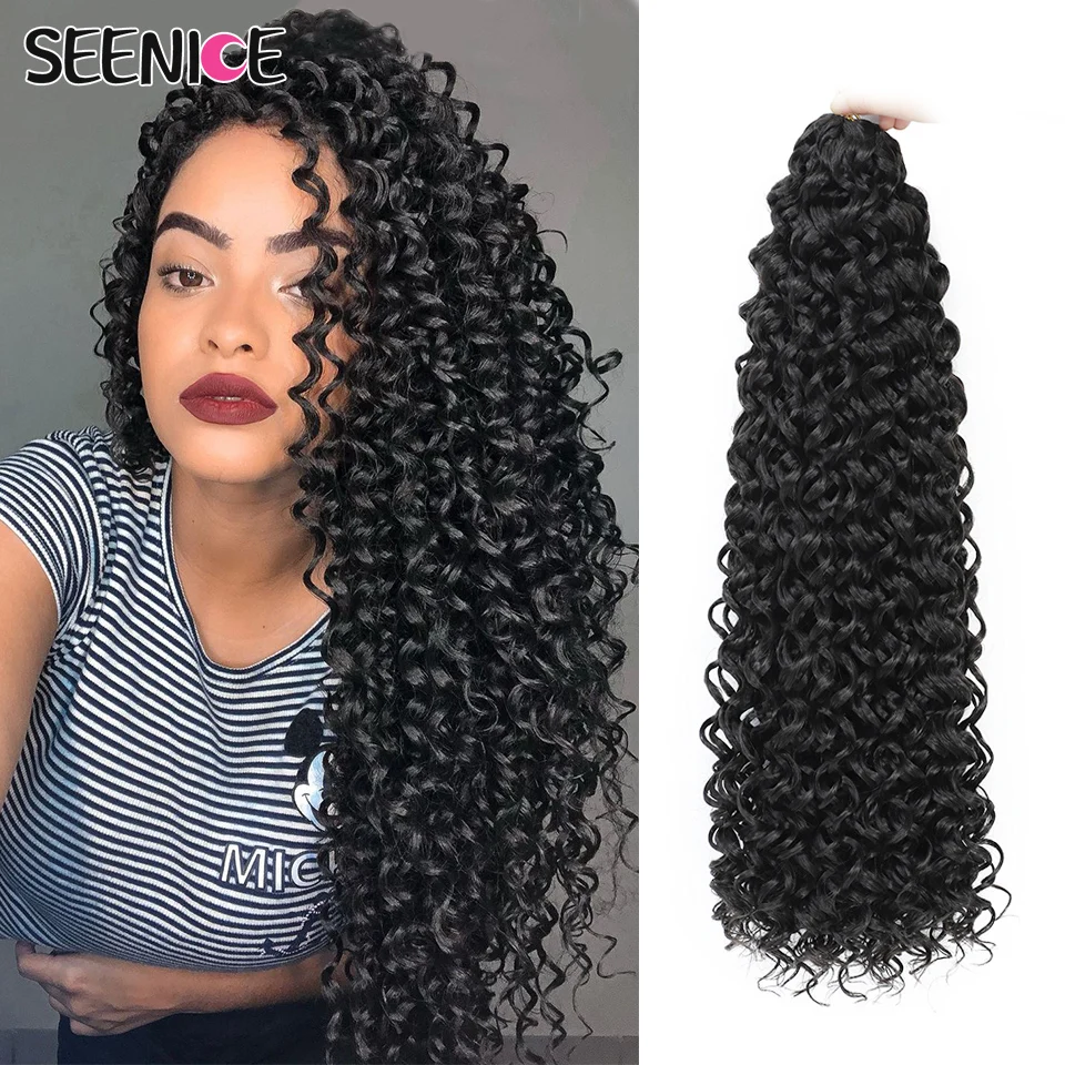 Ocean Wave Braiding Hair Extensions Crochet Braids Synthetic Hair MAZO Afro Curl Ombre Curly Blonde Water Wave Braids For Women