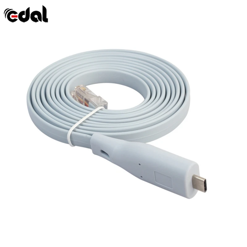 EDAL 1 8 M type C до RJ45 длина кабеля новый тип сетевые роутеры Тип USB 3 консольные кабели