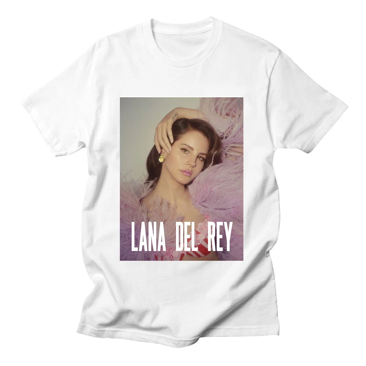 Музыкальная хлопковая футболка Новая модная забавная Lana Del Rey женская