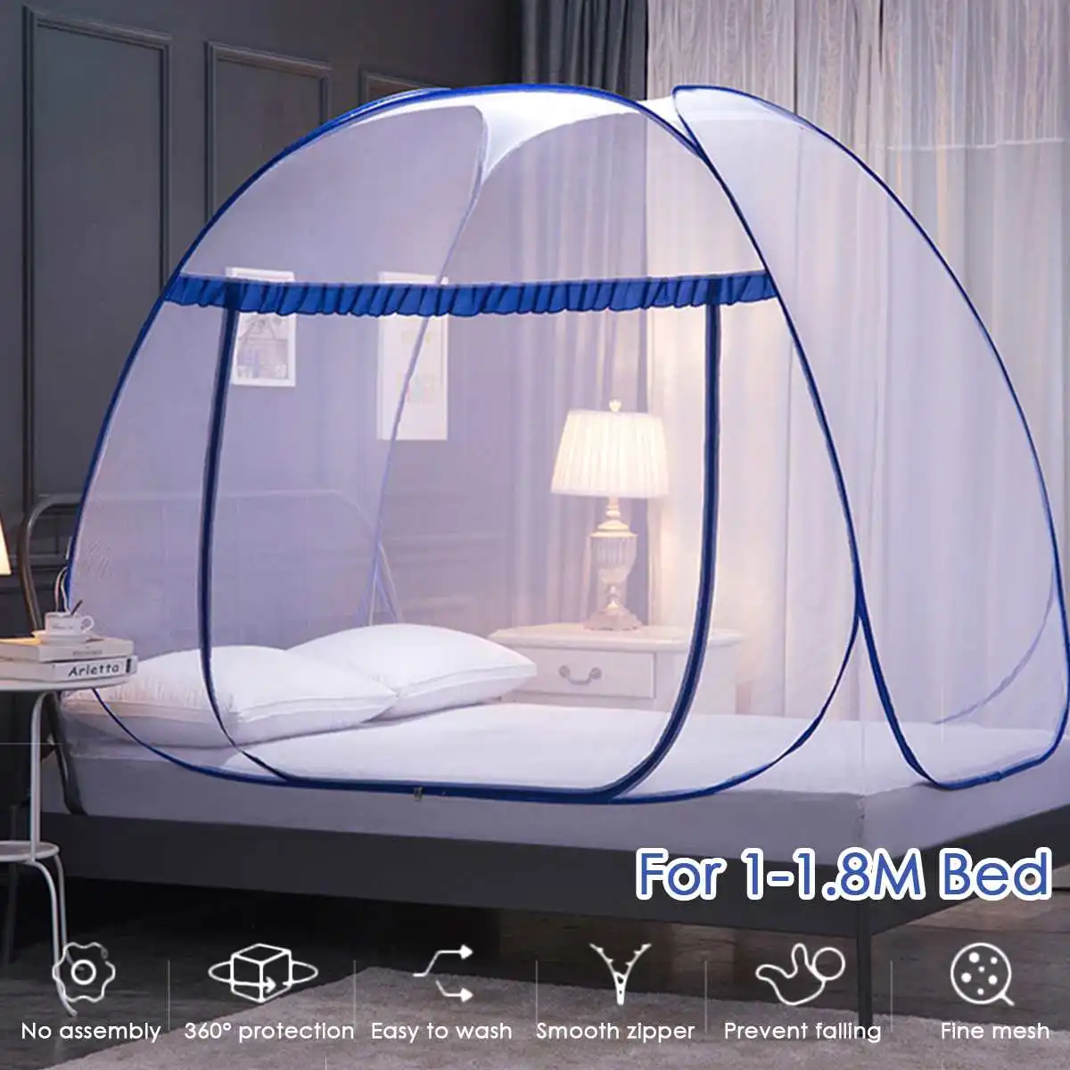 Складная Yurt москитная сетка Moustiquaire для одиночной двойной кровати москитера