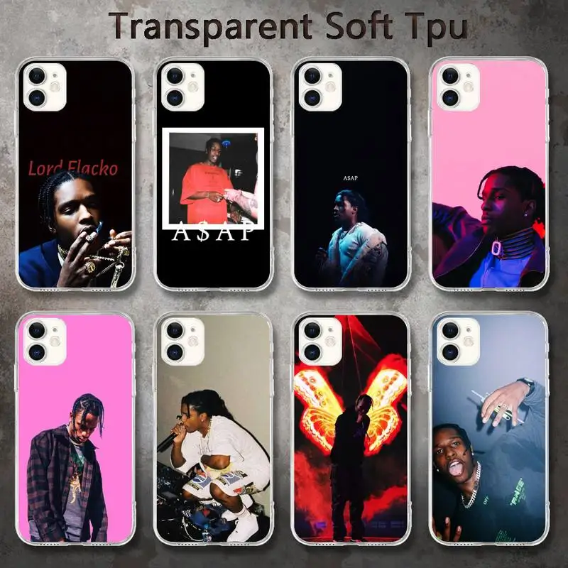 

ASAP rock rapper Phone Case for iPhone 8 7 6 6S Plus X 5S SE 2020 XR 11 pro XS MAX 12 12Mini
