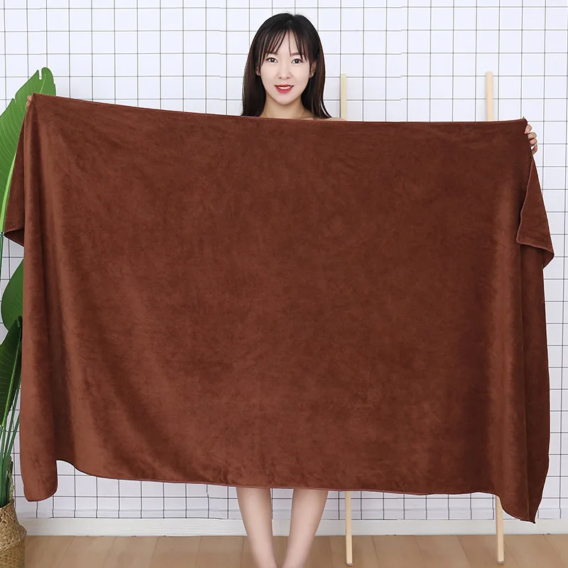 

Water Absorption Quick-dry Home Hotel Large Size Massage Bath Towel Superfine Fiber Soft Beauty Salon Steaming Bed Sheet