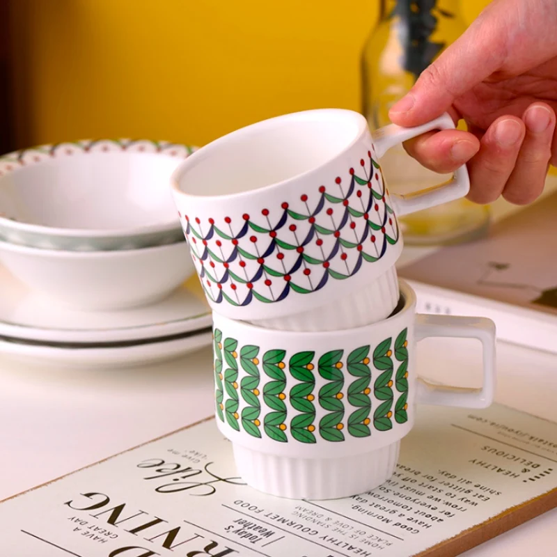 Кофейная кружка в скандинавском стиле для офиса дома и работы керамическая