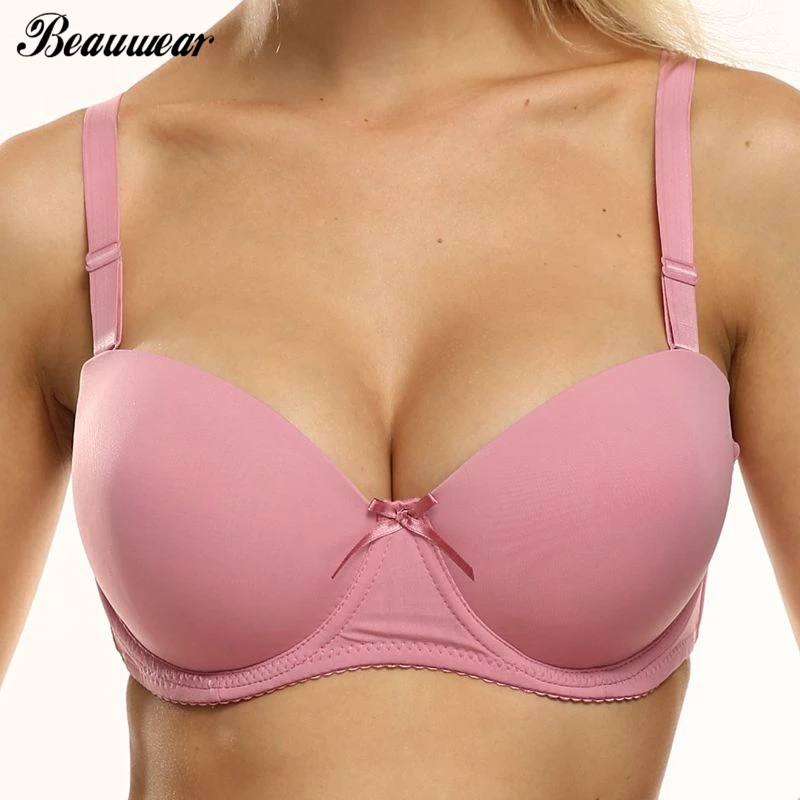 Beauwear сексуальный сплошной цвет половина бюстгальтер с мягкой чашечкой для женщин нижнее белье без косточек удобное нижнее белье 6 цветное белье Топ