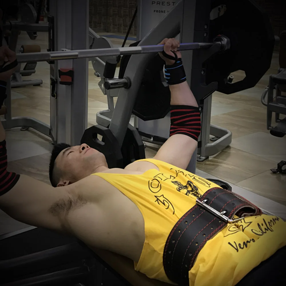 Фитнес снаряжение мужской т Бодибилдинг приседание кожаный ремень Тяжелая