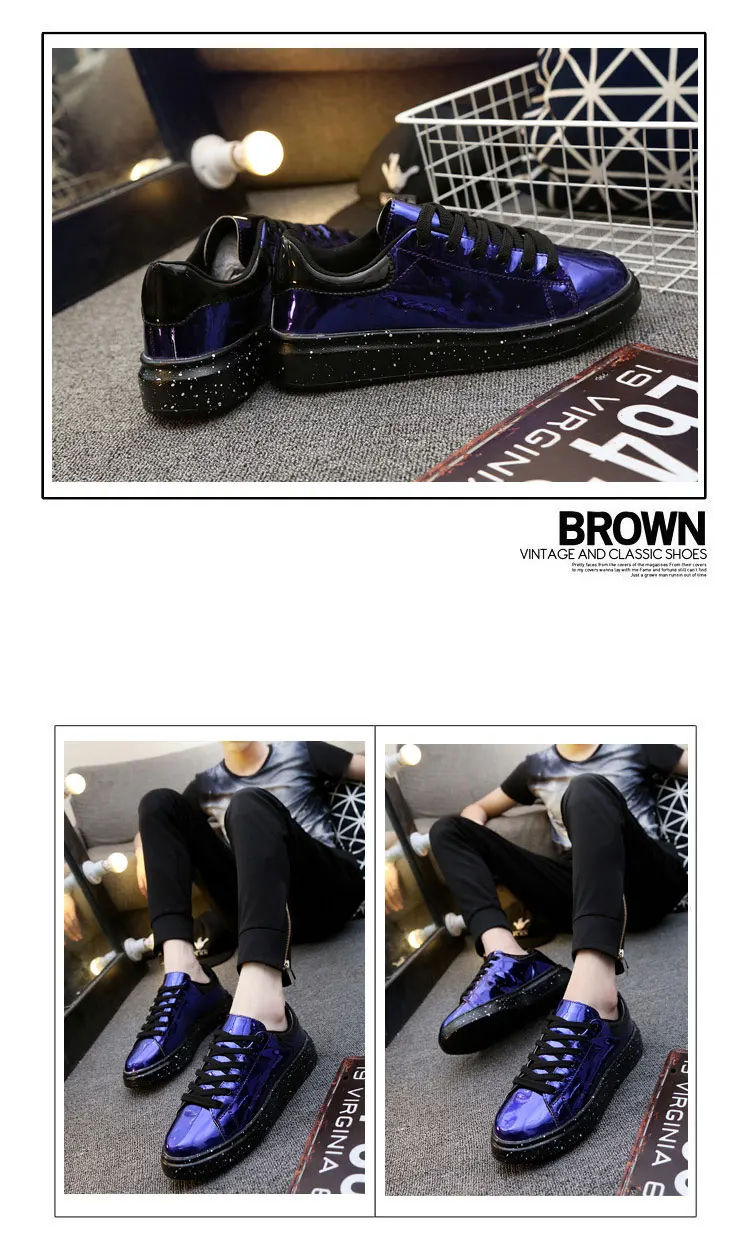 Sooneeya High Top Patent Leather Casual Shoes Men Glitter Luxury Boots Male Driving Shoes Brand Designer Bling Leather Shoes