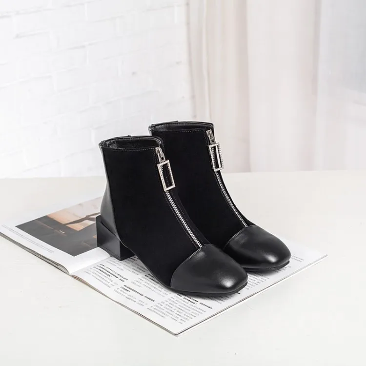 Большие размеры 11 17 Ботинки Женская обувь Женские ботильоны ботинки зимняя в