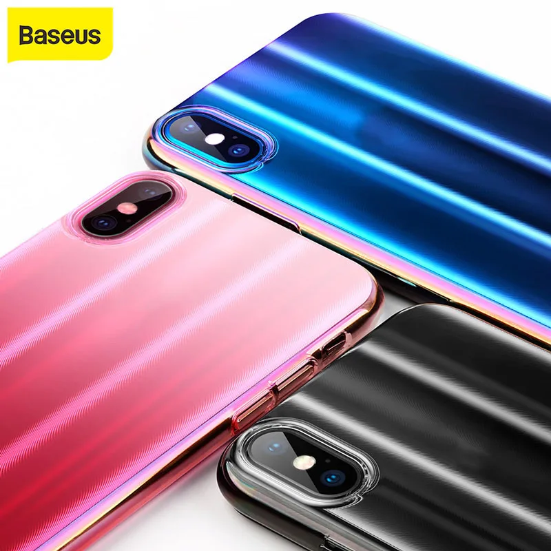 Baseus Full Protection Case for iPhone XR XS Max Ultra Thin Shockproof Cover For Colorful Cases Luxury |
