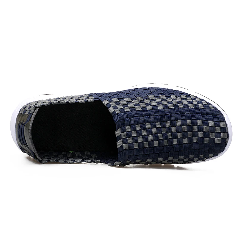2019 Autumn women flats shoes flat loafers female slip on walking woven sneakers for ladies |