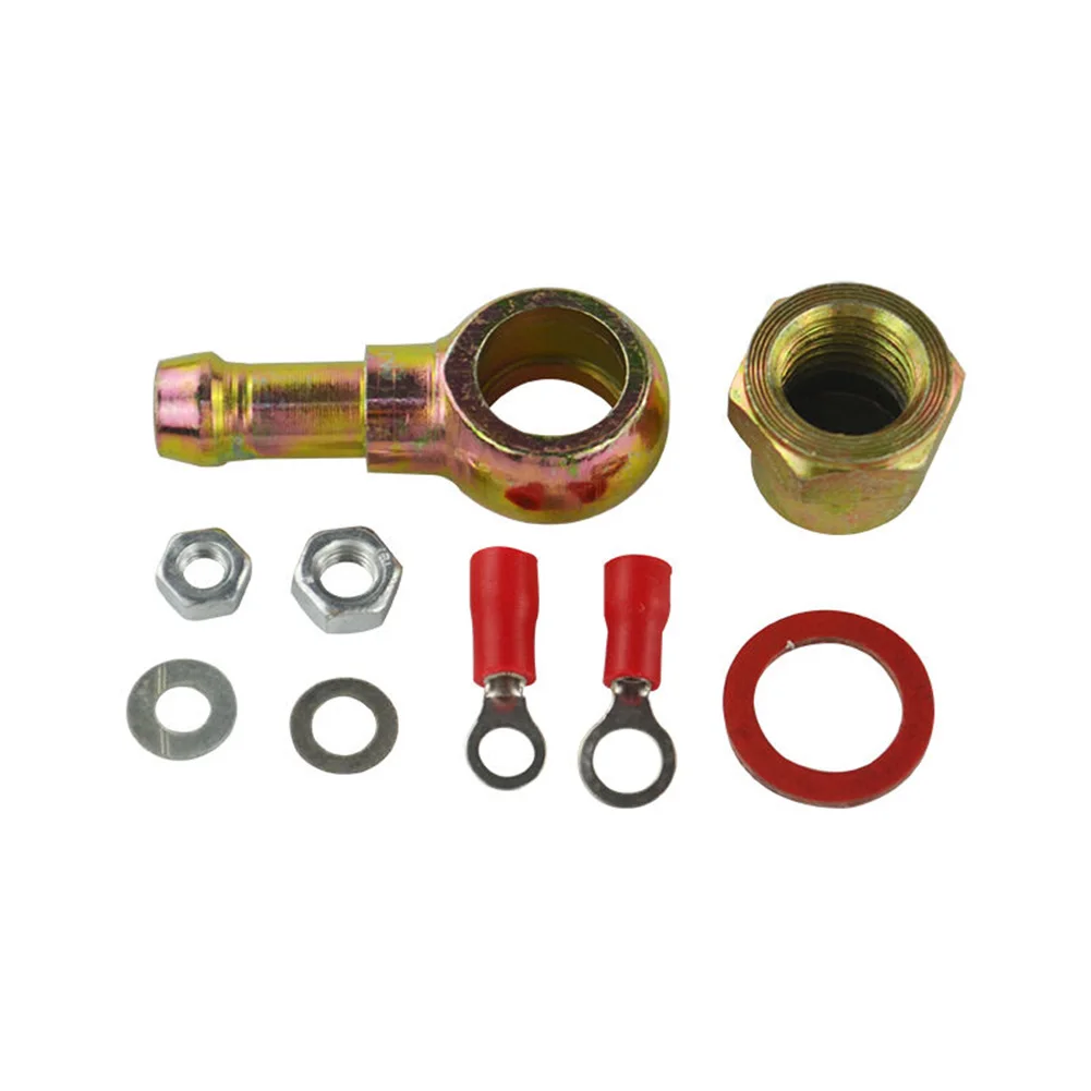 8mm Adaptor Union Fuel Pump Hose Fitting Kit Tail Rustproof 044 Outlet Replacement Durable Metal Spare For BANJO | Автомобили и