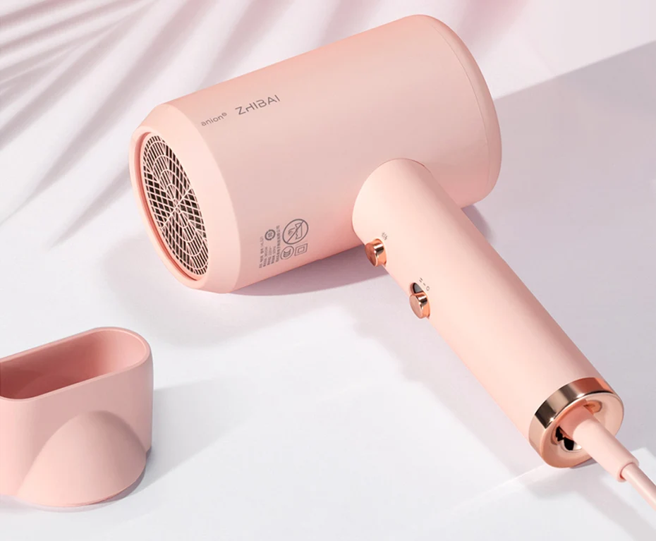 XIAOMI MIJIA zhiбаи HL3 Анион Фен для волос с отрицательными ионами 1800 Вт Быстросохнущий Портативный Фен-диффузор профессиональный уход за волосами