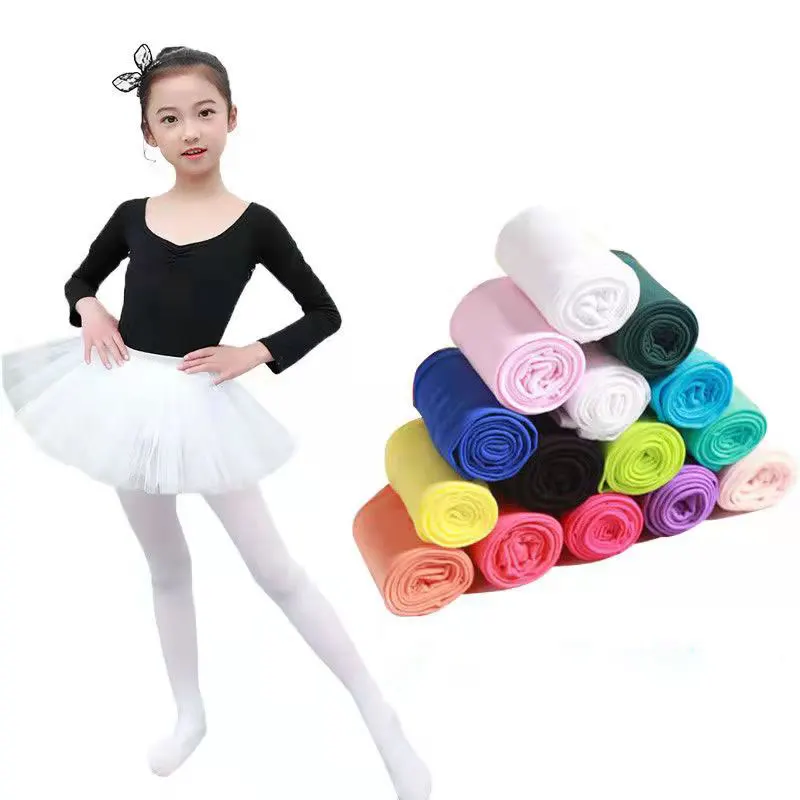 

2pair Girl Dance Pantyhose Children Girls Ballet Tights Baby Stockings Elastic kids Panty hose Candy Color