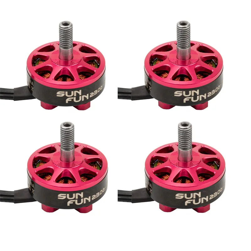 

Распродажа 4 шт. DYS SUNFUN 2306 2500kv 1750KV CW Thread FPV гоночный бесщеточный двигатель для радиоуправляемого дрона квадрокоптера