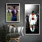 Голландская футбольная легенда, Картина на холсте Johan Cruyff, плакаты на холсте Johan Cruyff, плакаты и принты для украшения стен