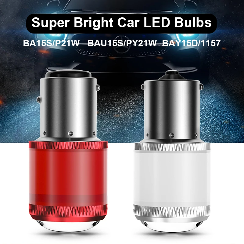 BA15S P21W светодиодный автомобильный сигнал поворота светильник 1156 PY21W 1157 BAY15D W21 2835