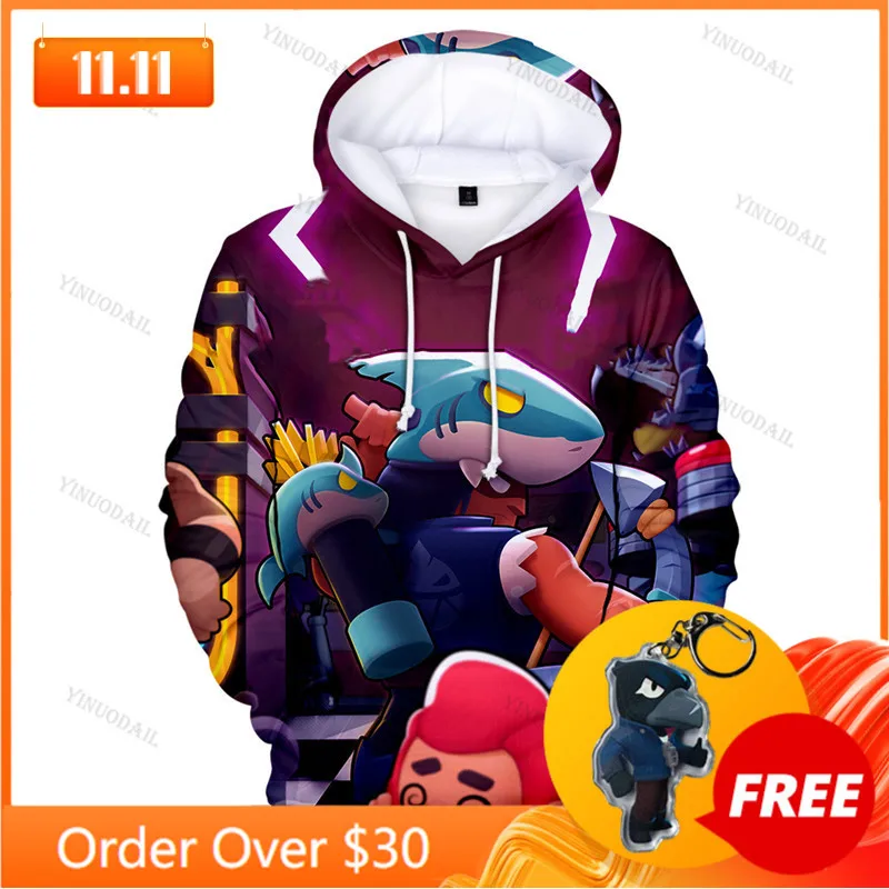 

Bo MAX Cartoon Hoodie NITA Stars Shooting Game 6 To 19 Years Kids Sweatshirt 3D Hoodie Boys Girls Tops Teen Clothes