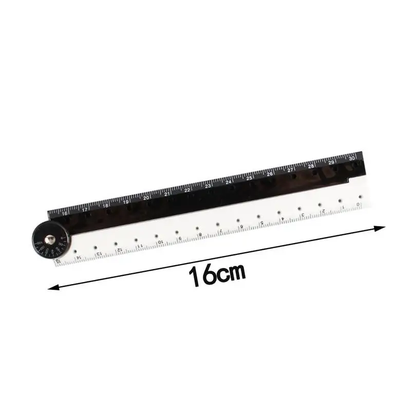 

1Pc Black White Plastic Folding Straight Rulers Drawing Journal Design Ruler Tool Student Stationery Gift School Office Supplies