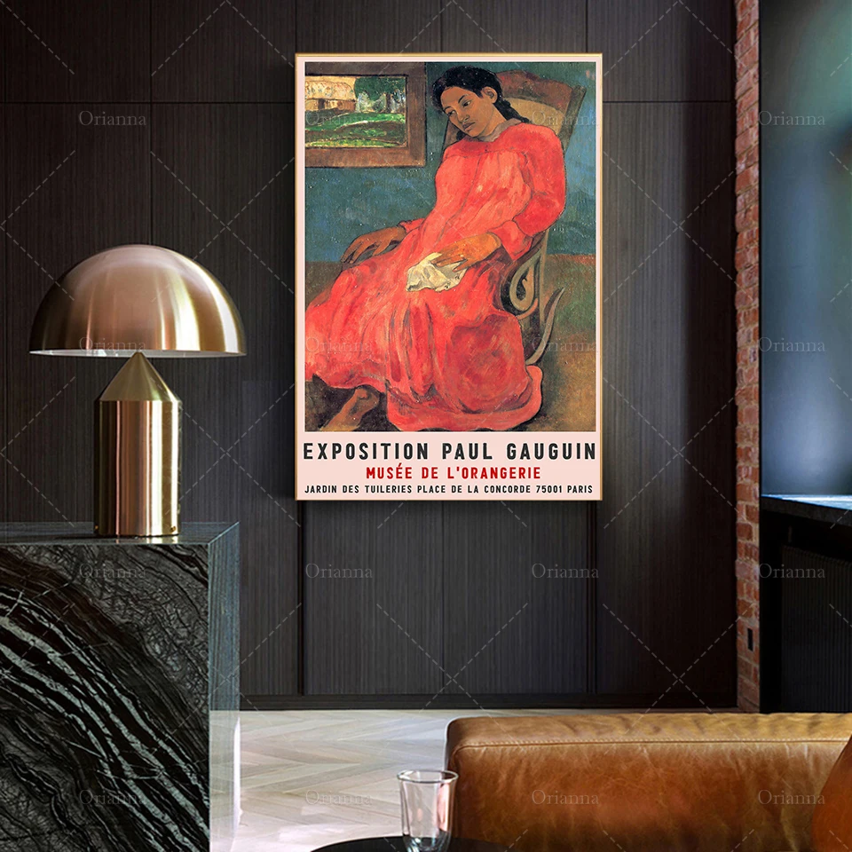 

Exhibition Print, Paul Gauguin Print, Vintage Art Print, Modern Art Print, Gaugain Art Print, Wall Art Poster Print Home Decor