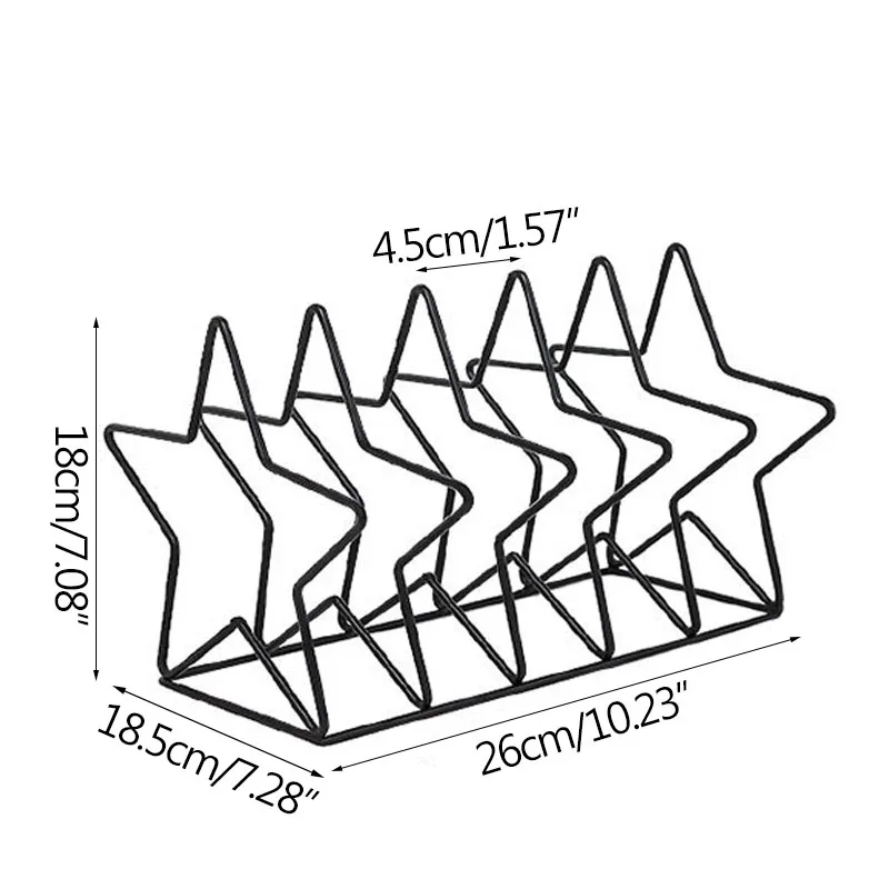 Простота пентаграмма книжный шкаф Современная Геометрическая Подставка для