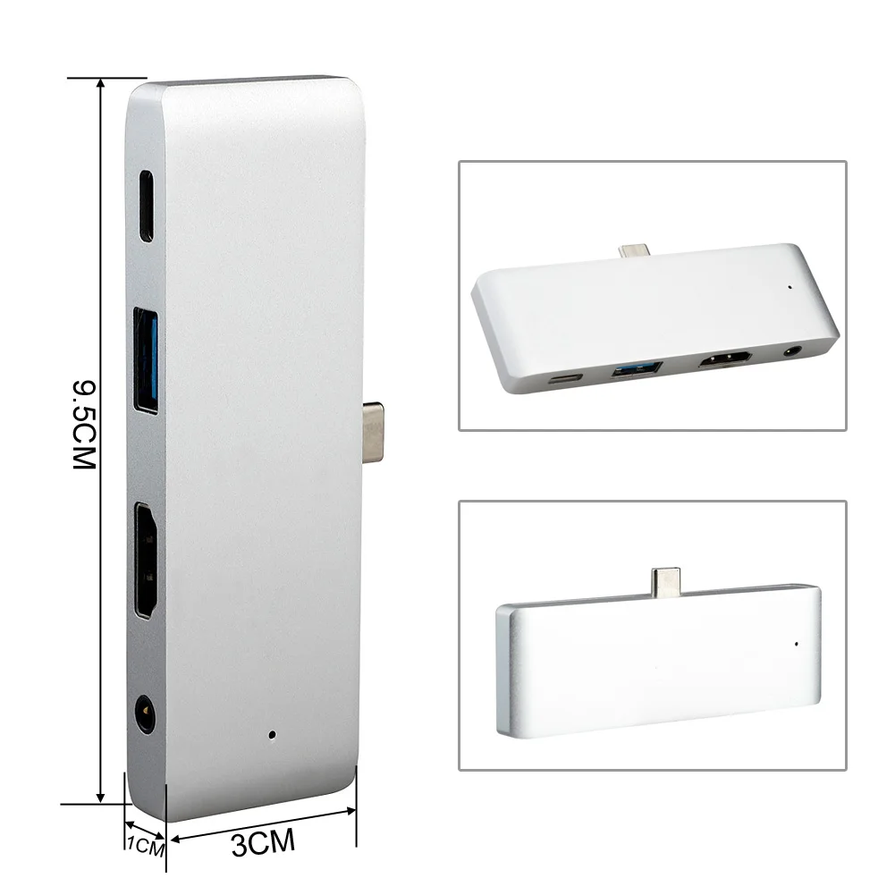 4 в 1 type-c HDMI 4K концентратор-картридер адаптер для iPad Pro type-C устройства
