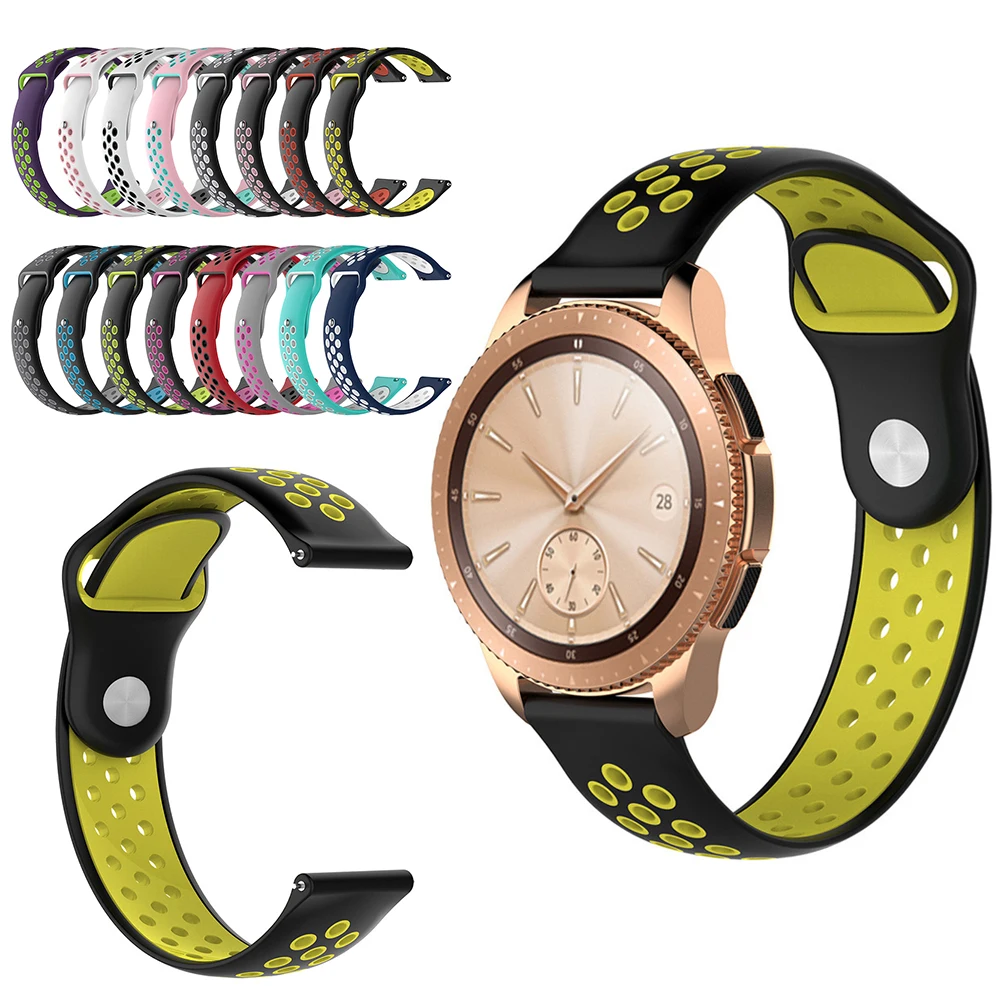 Для Samsung Gear S3/galaxy Watch 46 мм/Gear2 R380/ Gear2 Neo R381/ Live R382 двухцветные повседневные сменные