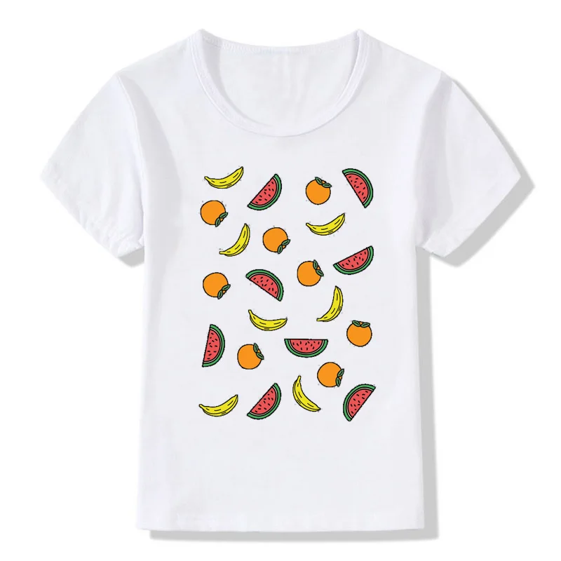 

Girl's T-shirt baby girl top fruit print summer round neck short sleeve T-shirt toddler baby clothes girl clothes birthday gift