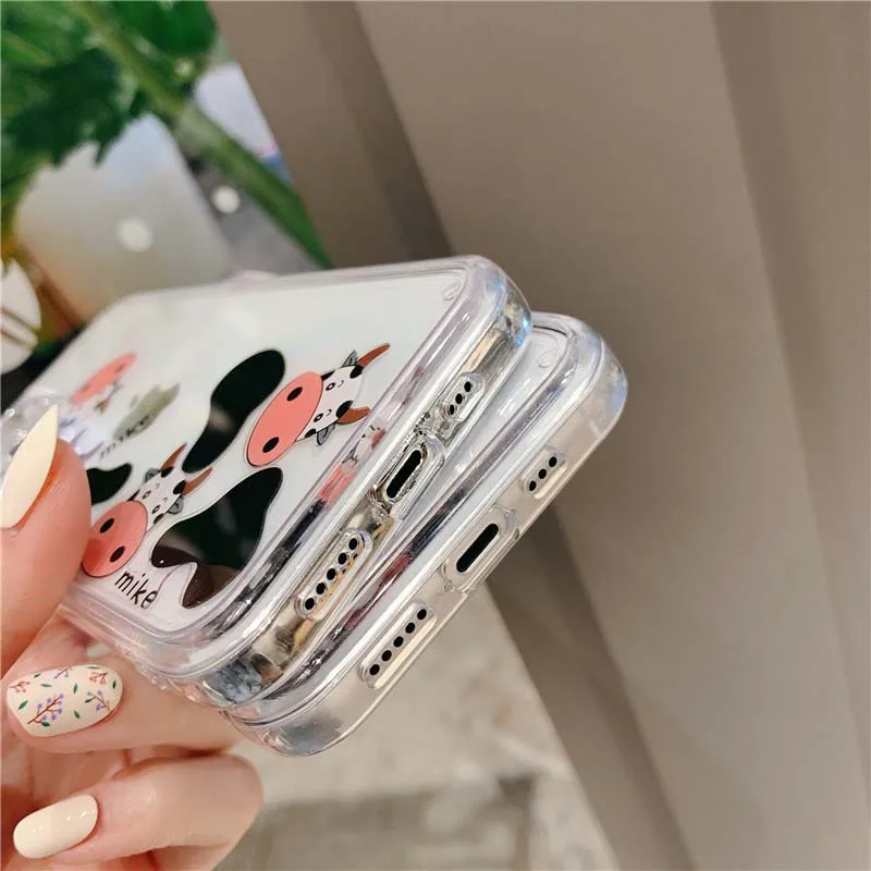 

Liquid Silicone Soft Cover For Iphone 12 12Mini 12Pro 12ProMax Glitter Coque Funda Protective Shell HA045