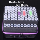 Новинка 2021, 120 бутылок для алмазной живописи, аксессуары, контейнер, сумка для хранения, фиолетовый, розовый, синий, чемодан, коробка для алмазной живописи воронка