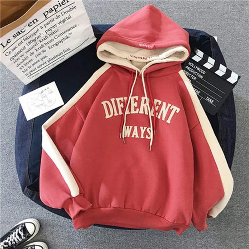 Толстовка с капюшоном новая волна свободная стеганая уличная одежда бархатная