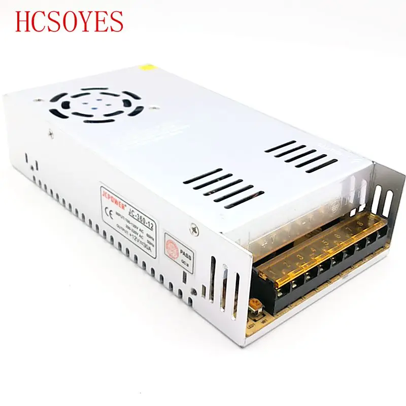 DC 12V 30A 360w импульсный источник питания для ws2811/5050/3014/3528/2835/5630/6803/TM1812 светодиодные