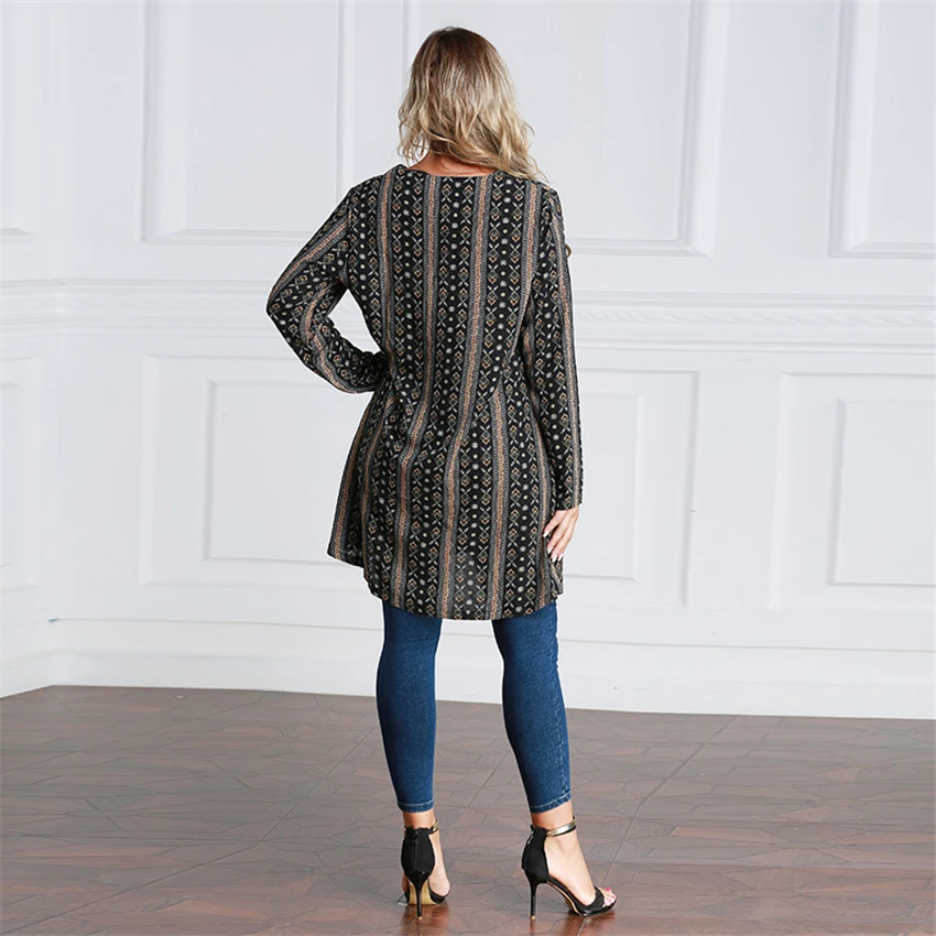 Abaya Дубай мусульманская мода одежда с принтом в полоску длинным рукавом арабское