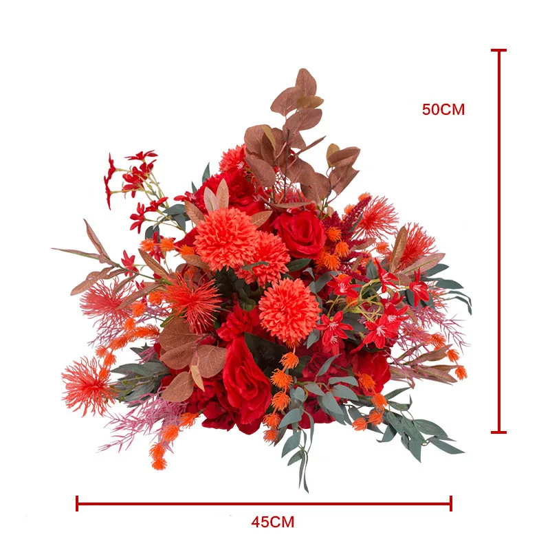 SPR 35cm red wedding table center flower ball artificial flore centerpiece party home event backdrop decoration | Дом и сад