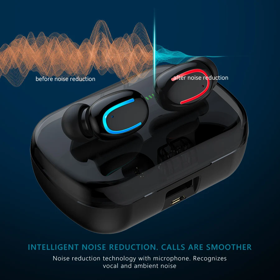 Q82 TWS беспроводные наушники 8D стерео мини Bluetooth наушники 5,0 с двойным микрофоном спортивные водонепроницаемые наушники гарнитура для автоматического сопряжения