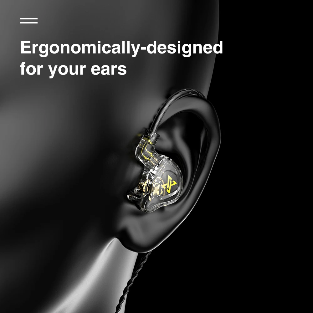 qkz ak6 max earphones 1 dynamic hifi bass earbuds in ear monitor headphones sport noise cancelling headset free global shipping